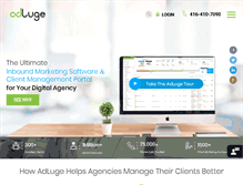 Tablet Screenshot of adluge.com
